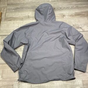 REI Co-op Men's Rain Jacket Large L Gray Waterproof Hooded Shell